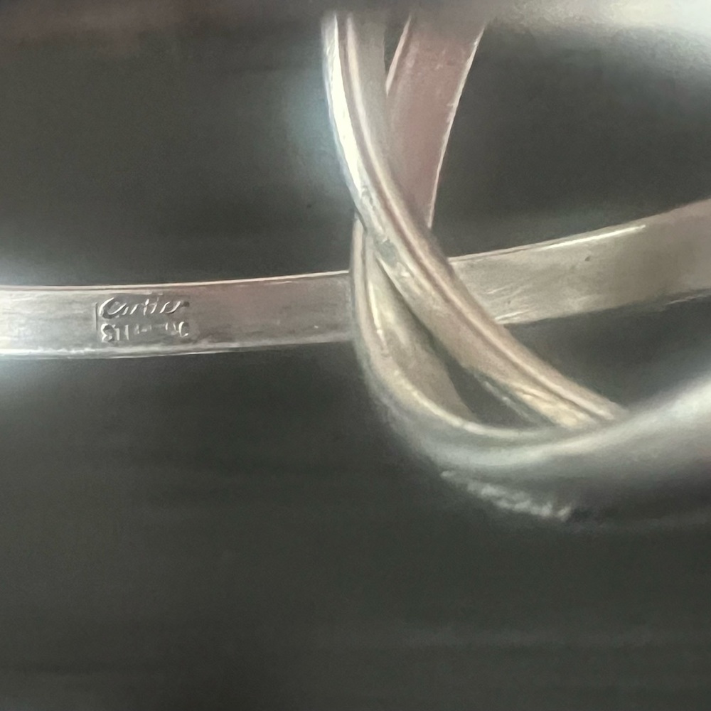 Cartier sterling silver napkin rings - Picture 3 of 4